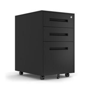 High Quality 3 Drawer Mobile Pedestal Mobile Steel File Cabinet Movable Cabinet
