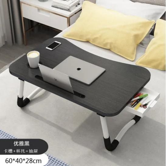 Folding Table Children′ S Study Table Bed Small Table Laptop Table Student Bed Desk with Drawer