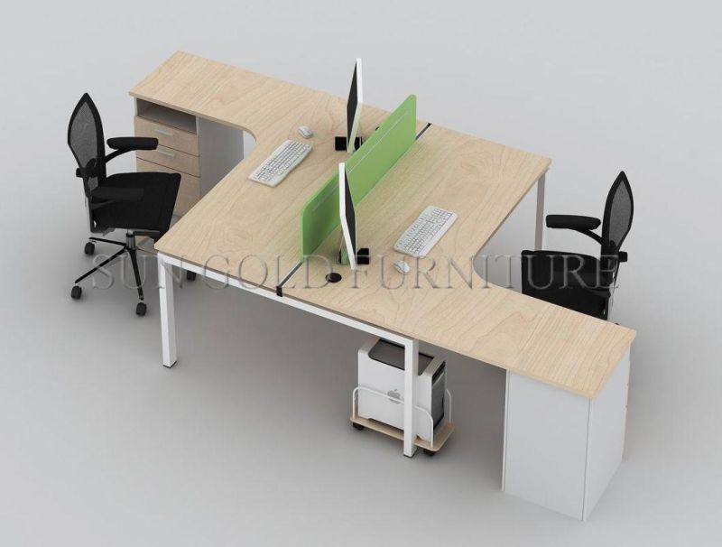 Modern Office Furniture Computer Table L Shaped Workstation Desk (SZ-WSE16)