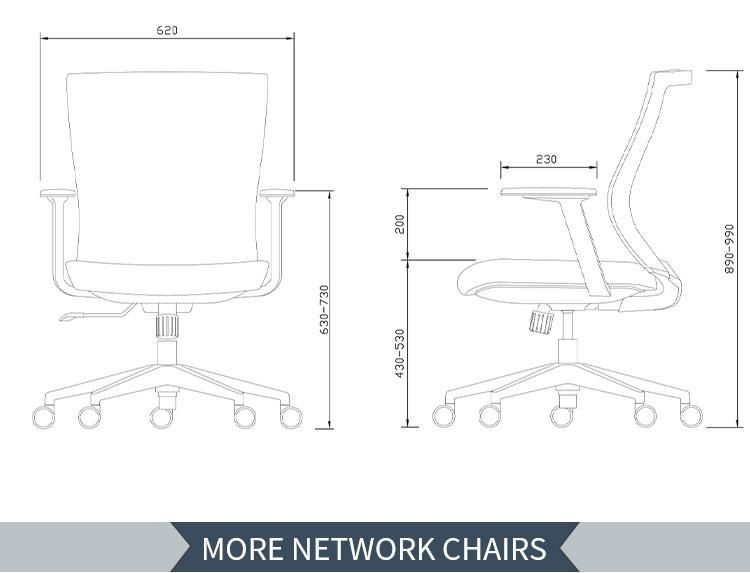 Affordable Price Unique Design Nylon Back Height Adjustable Furniture Office Mesh Chair for Sale