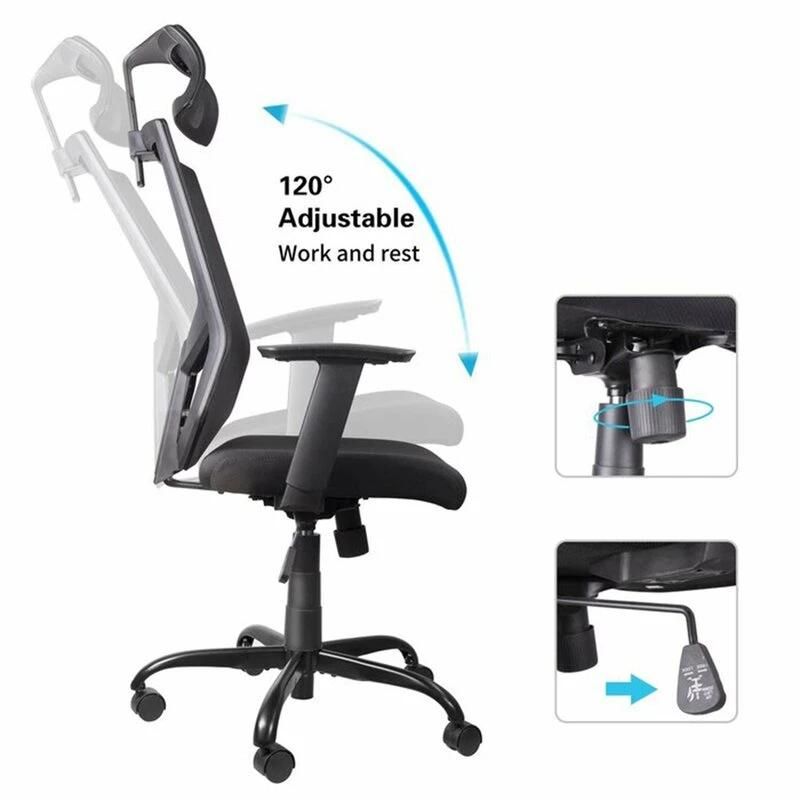 Ergonomic Design Adjustable Upholstery Mesh Conference Office Desk Chair