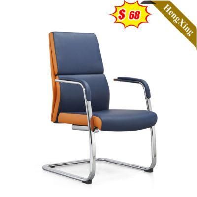 Modern Home Office Furniture Height Adjustable Chairs Customized PU Leather Metal Legs Stainless Steel Training Chair