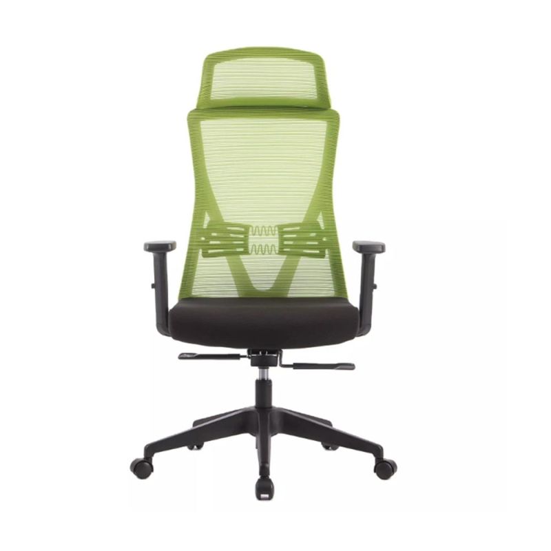 Adjustable Seat Cushion and Headrest Breathable Mesh Back Office Chair