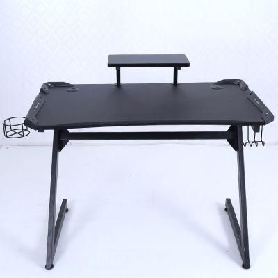 Judor Z Shaped Gaming Office Tables PC Computer Table Best RGB Gaming Desk for LED Light Gaming Desk