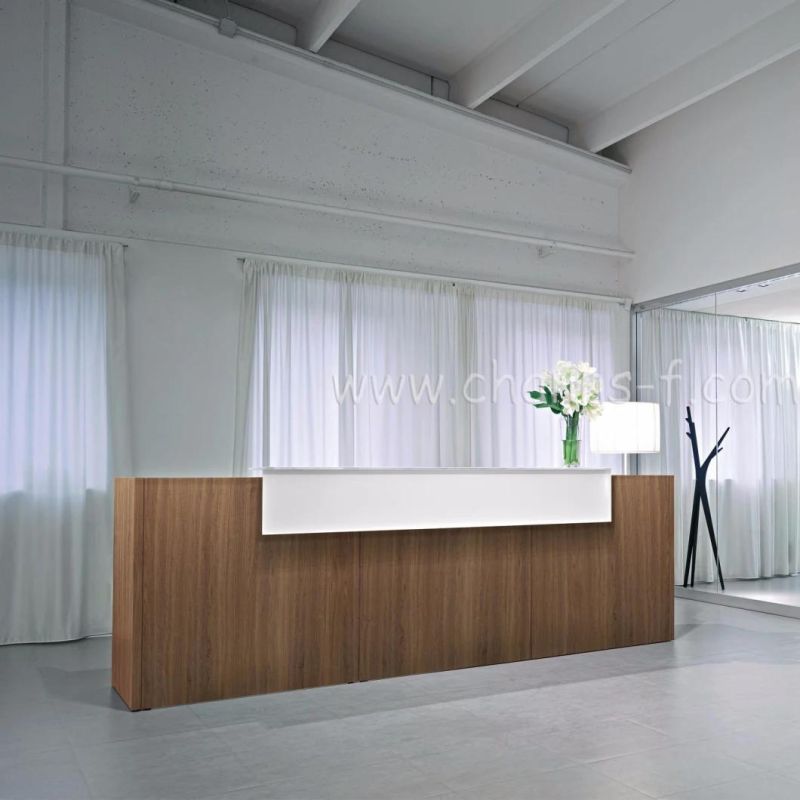 Wooden Reception Table Office Furniture