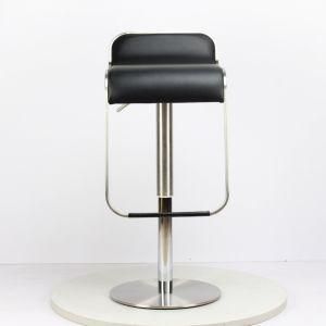 European Simple Stainless Steel Front Desk, Chair, Leather Art, Bar Chair, Rotary Chair, Lift and Lift High-Legged Chair, Cowhide