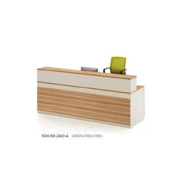 Economical Design MFC Melamine Office Furniture Reception Counter Desk