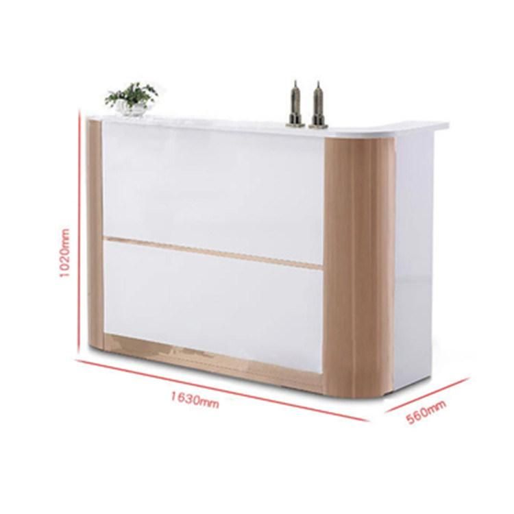 Hl-033 2021 Top Quality Mix Color Salon Reception Table Consult Table for Sale Cashier Desk Check-out Counter Checkstand