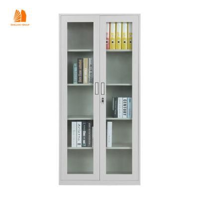 Swing Glass Door Steel Cupboard Metal Archive Cabinet