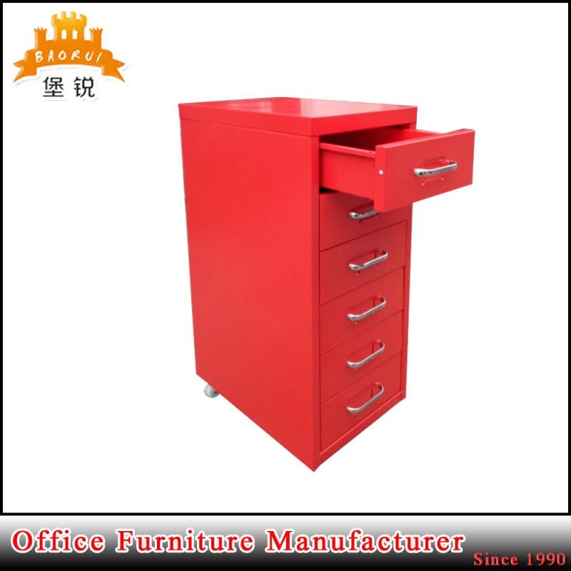 Children Use Small Metal 6 Drawer Office Storage Cabinet