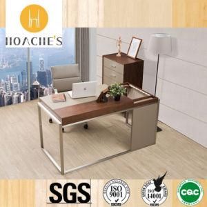 New Style Modern Leather MDF Office Desk Office Table (WE04)