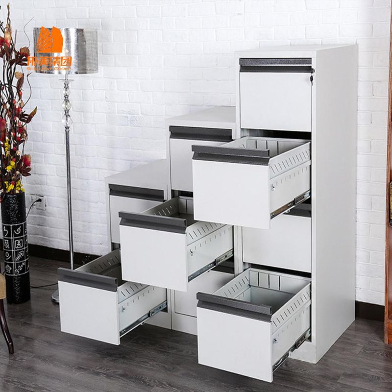 Vertical Filing Cabinet with 4 Push-Puling Door, Customized Modern Furniture