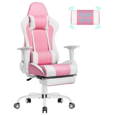 Massage Swivel Gaming Desk Chair Reclining with High Back