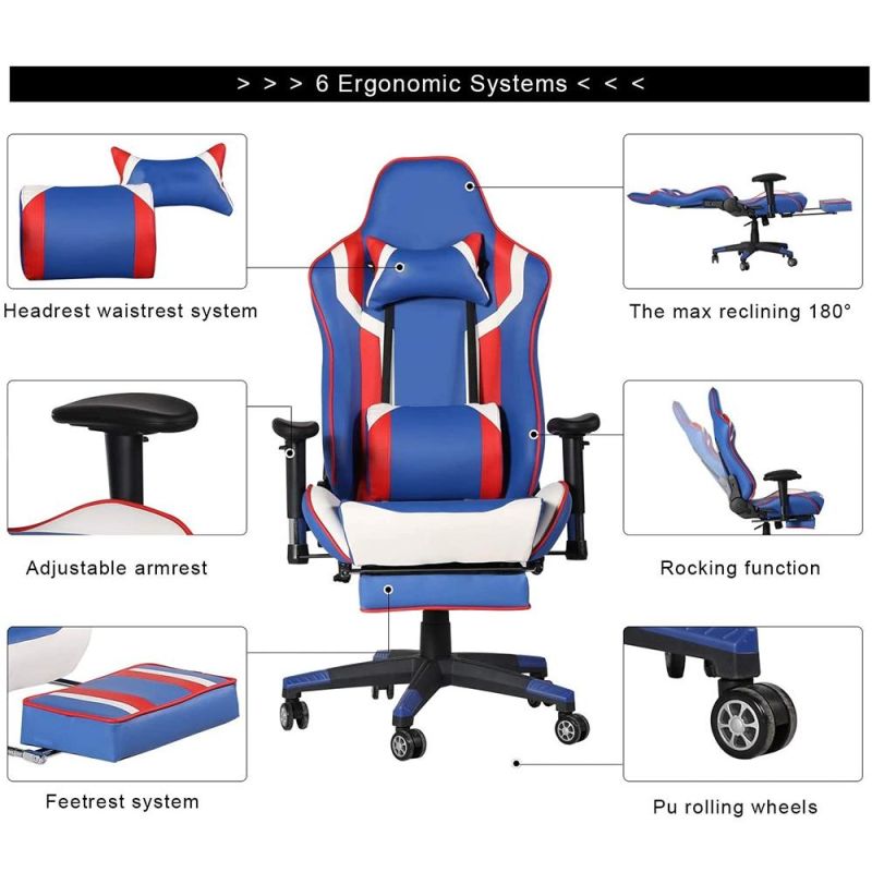 2022 OEM ODM Ergonomic Silla Gamer PC Gaming Swivel Recliner Sillas Chair