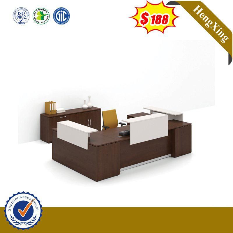 Modern L Shape MFC MDF Manager Office Wooden Furniture Excutive Computer Table Boss Office Desk