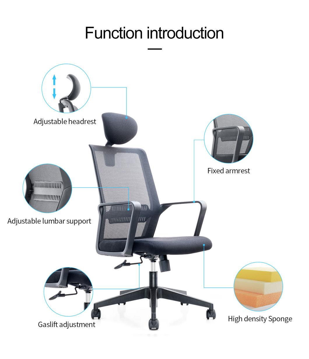 Office Furniture Adjustable Ergonomic Cheap Price Black Swivel Chair