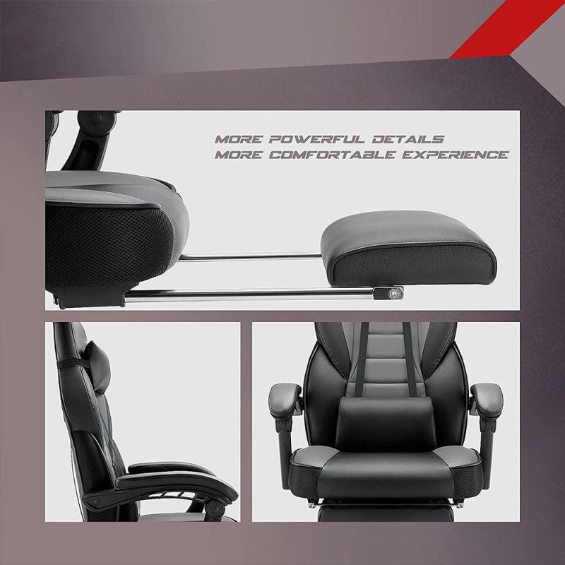 Luxury High Back Leather Armrest Boss Racing Computer Chair XL Gaming Chair