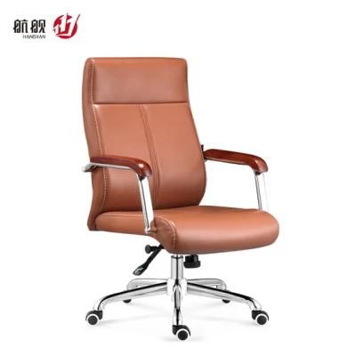 MID-Back Leather Office Furniture Manager Executive Conference Visit Chair