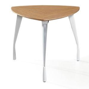 Modern Melamine Three Legs Reception Area Side Aluminium Alloy Coffee Table