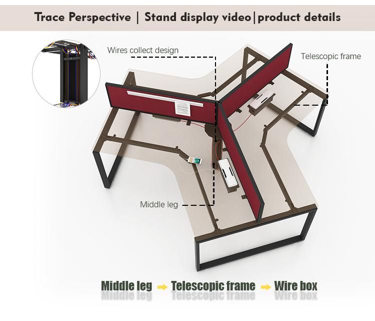 Promotion Open Workstation Modular Furniture Partition Office Desk