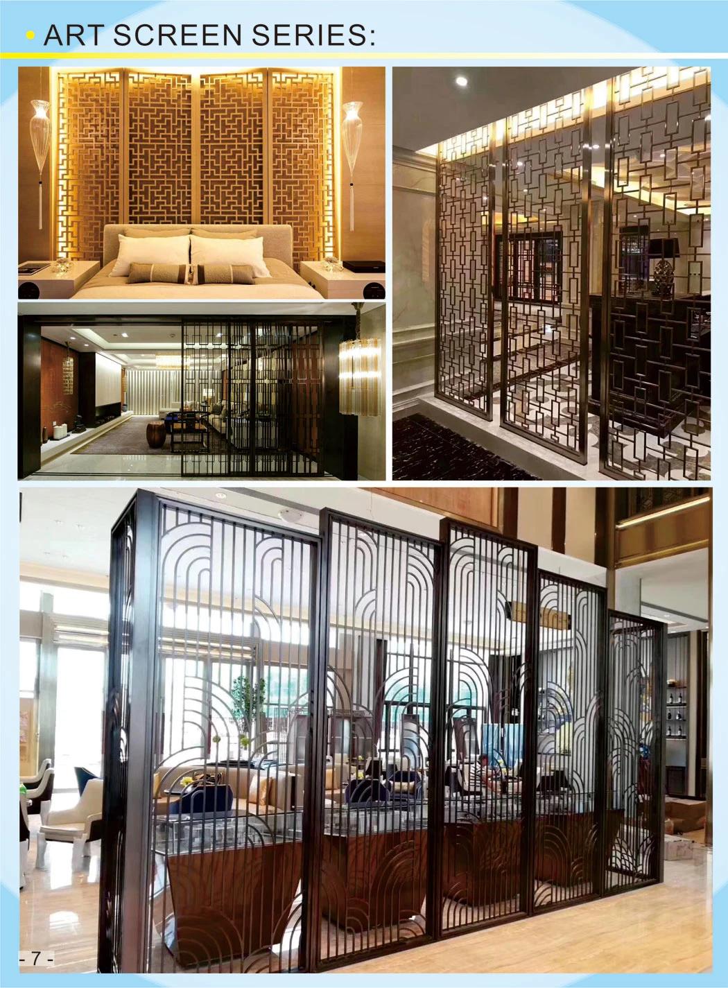 Fashion Design Art Carving Metal Room Partitions