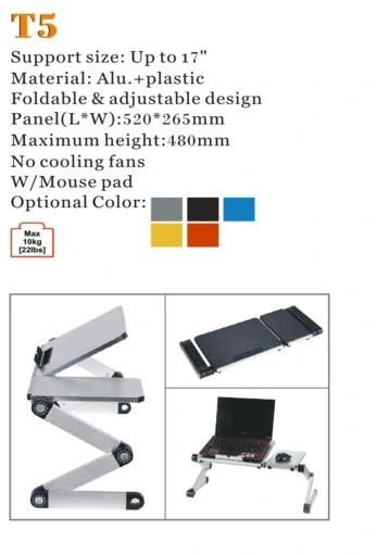Laptop Desk Flodable Alu. Panel up to 17" (T5)