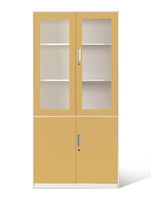 Glass Large Display Cabinet Metal Storage Cupboard for Office