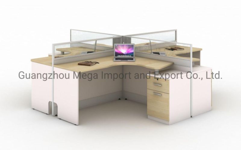 Modern Customized 4 Persons Office Workstation