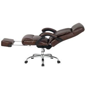 Office Furniture High Back Bonded Leather Recliner Chair with Footrest (LSA-031)