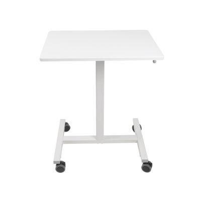 Pneumatic Sit-Stand Height Adjustable Rolling Laptop Cart Mobile Desk Workstation