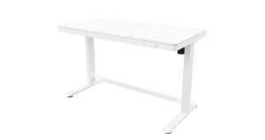Single-Motor Electric Height Adjustable Desk Wooden Tabletop for Home-Office Furniture