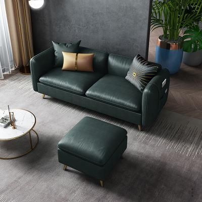 Polished Brass Metal Foot Family Sofa for Living Room Furniture Couch Set