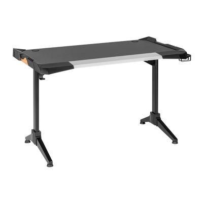 T-Shaped Gamer Gaming Computer Desk Gaming Table with LED Light