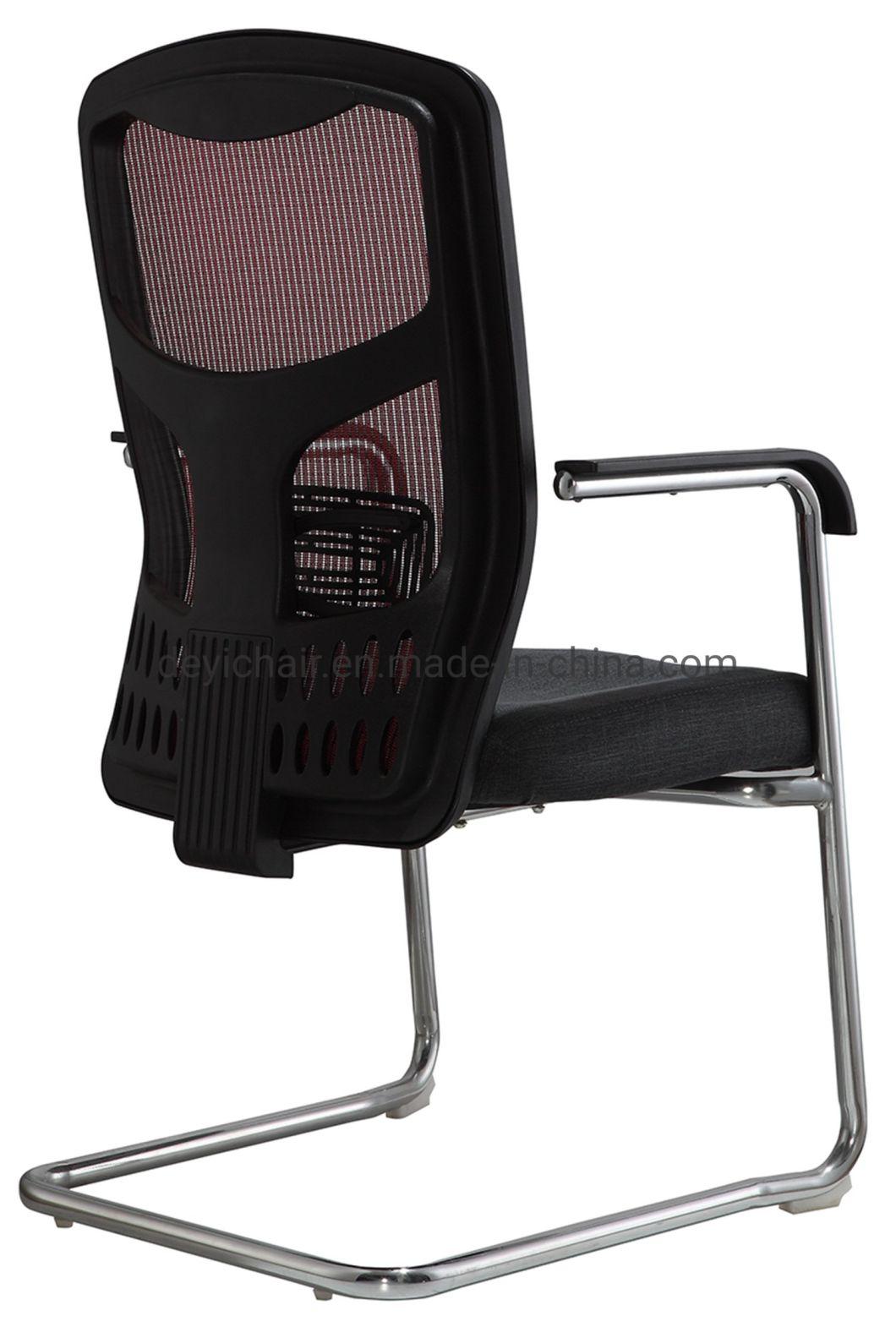 Meeting Room Chair Mesh Back and Fabric Seat 32mm Tube 2.0mm Thickness Chrome Frame PP Arms Color Available Fabric Office Chair