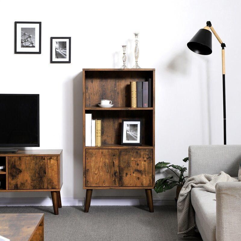 Modern Bookcase Bookshelves Book Storage for Home Office Living Room