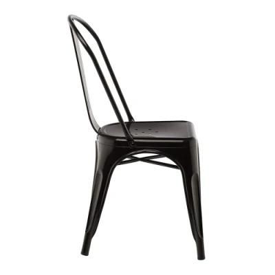 Commercial Design Promotion Cheap Price Stackable Colorful Dining Room Metal Dining Chair