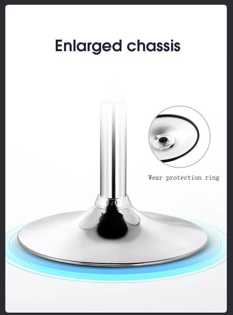 Round Silver Steel Base Bar Chair in Club