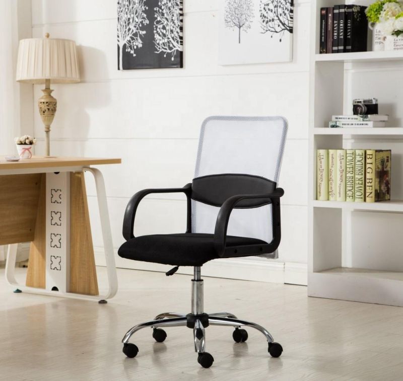 White Mesh Low Back Office Chair