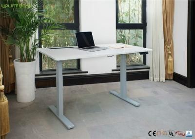 Ergonomic Adjustable Motorized Standing Desk Square Column
