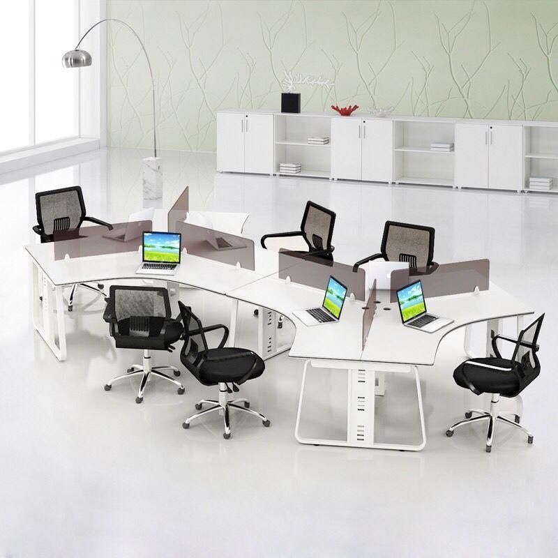 High Quality Modern Design 4 Seat Cubicles Office Workstation with File Cabinet (SZ-WSA030)