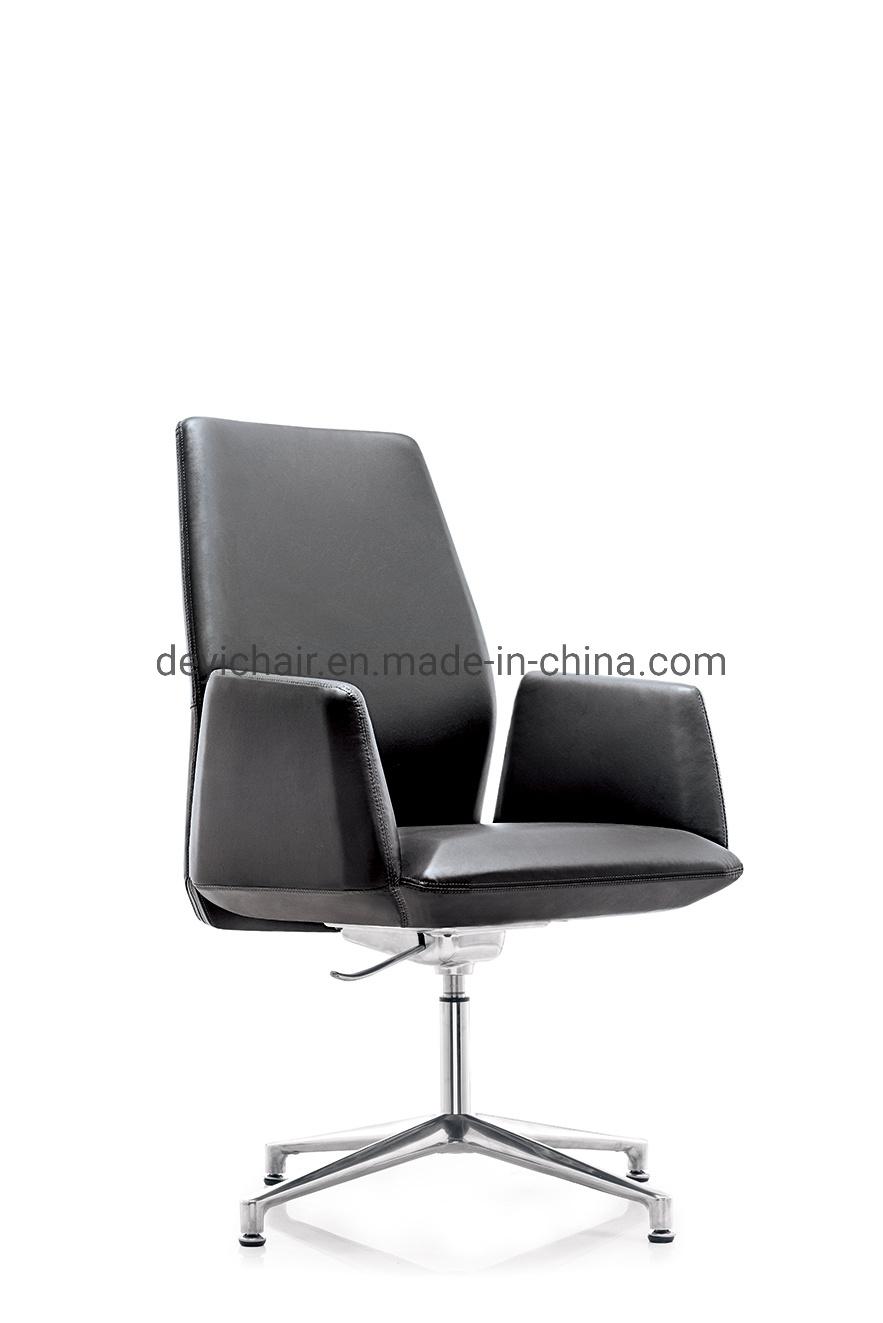 Aluminum Base Fixed Glider PU / Leather Upholstery up and Down Mechanism for Seat and Back Seat Conference Chair