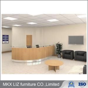 Customized Office Furniture Large Size Corner Reception Table Counter (AM-120)