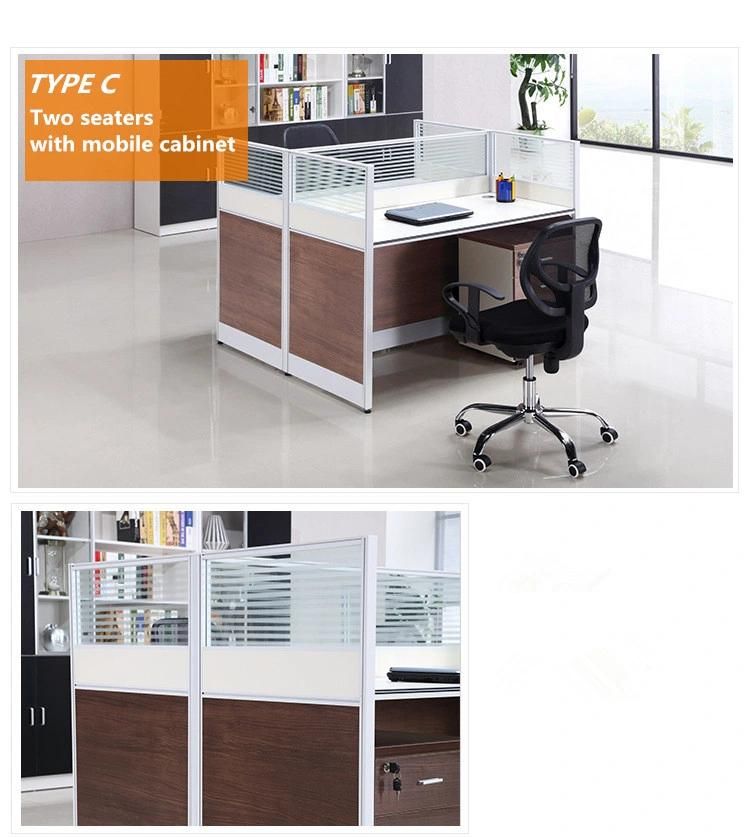 4 Seater Office Modular Computer Furniture Workstation for Call Center