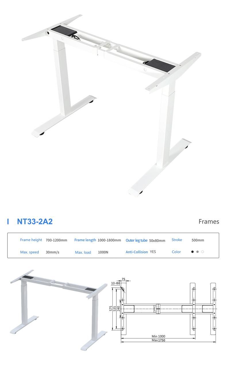 Stainless Steel New Nate 1050*260*215 (mm) China Office Desk Standing Table