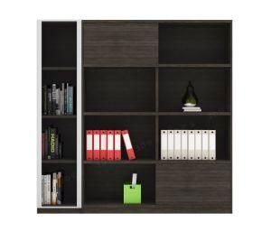 2019 Melamine Bookcase with Aluminum Frame 2 Door 3 Door Bookshelf File Cabinet New Design Office Furniture