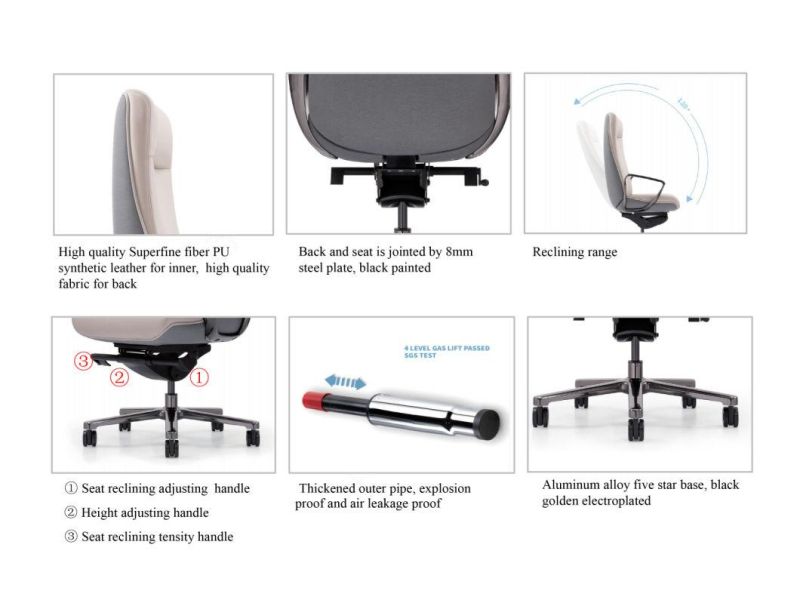 Zode High Back Swivel Office Furniture Modern Office Executive Seating Boardroom Executive Computer Chairs