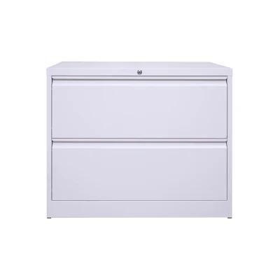 Steel File Cabinet with 2 Drawers Lateral Metal Filing Cabinet