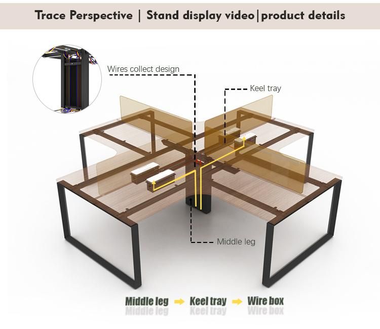 Promotion Staff Table Desk Furniture Set Modular Modern Office Workstation