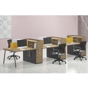 Space Saving Solid Wood Commercial Furniture Office Workstation Partition