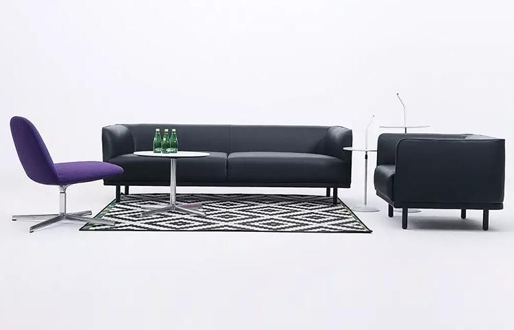 High Quality Sectional Leisure Simple Office / Hotel Leather Sofa Set